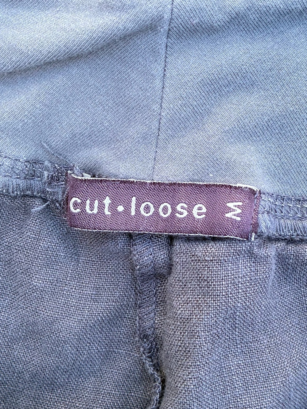 Cut Loose Gray Wide Leg Linen Pants Sz Medium - Picture 3 of 5